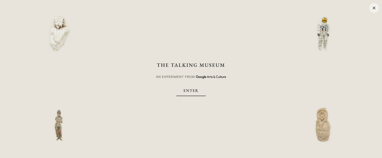 Google Arts and Culture The Talking Museum在线实验入口画面